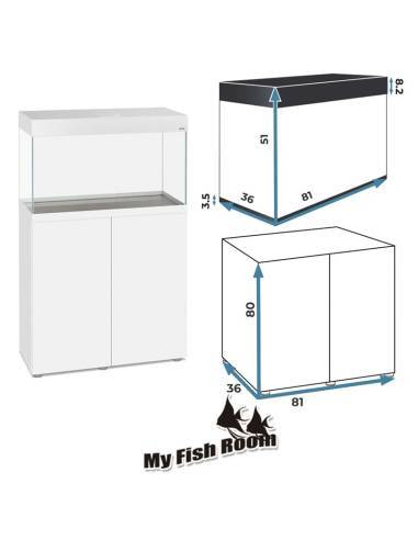 Conjunto de Acuario OPTI SET 125 Aquael color blanco 2.0