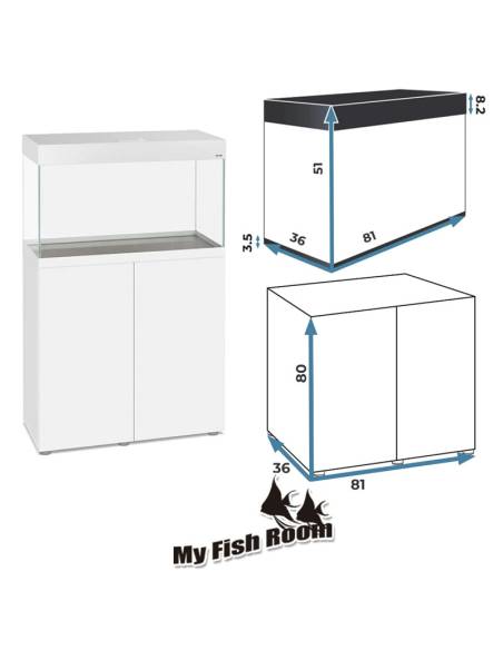 Conjunto de Acuario OPTI SET 125 Aquael color blanco 2.0