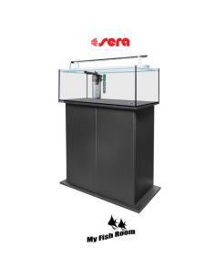 SERA AquaTank 96L set acuario completo con mesa "Black" 90cm 2