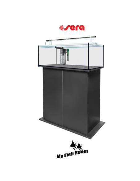 SERA AquaTank 96L set acuario completo con mesa "Black" 90cm