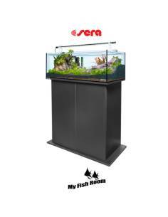 SERA AquaTank 96L set acuario completo con mesa "Black" 90cm