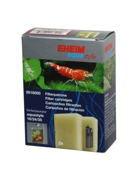 Juego de dos esponjas para filtros Eheim aquaCorner ref 2616000