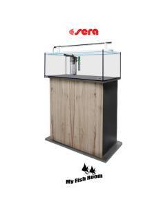 SERA AquaTank 96L set acuario completo con mesa "Cherry" 100cm 2