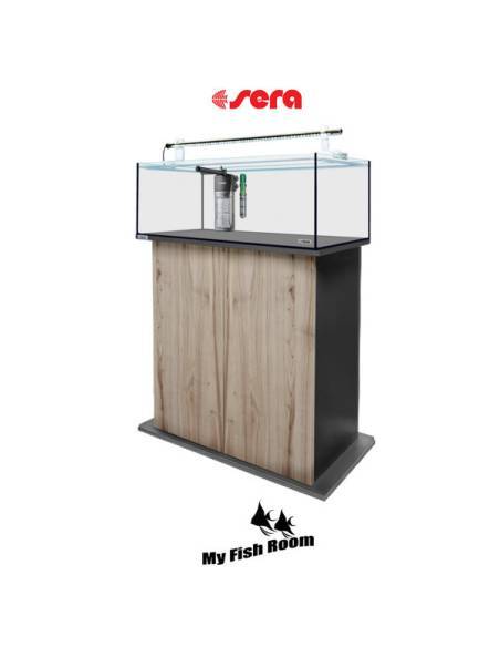 SERA AquaTank 96L set acuario completo con mesa "Cherry" 100cm