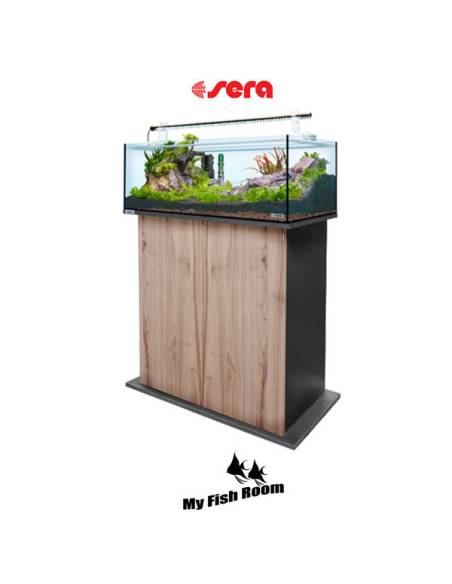 SERA AquaTank 96L set acuario completo con mesa "Cherry" 80cm