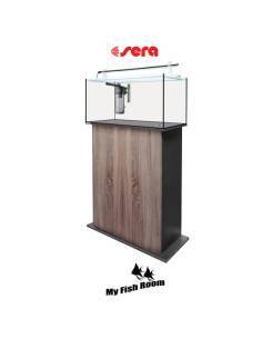 SERA AquaTank 128L set con mesa "Walnut" 80cm 2