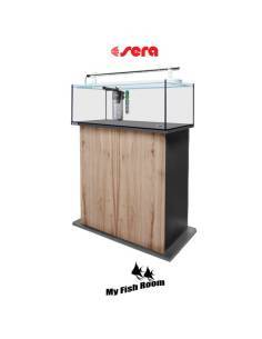 SERA AquaTank 96L set acuario completo con mesa "Cherry" 90cm 2