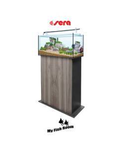 SERA AquaTank 128L set con mesa "Grey Oak" 90cm