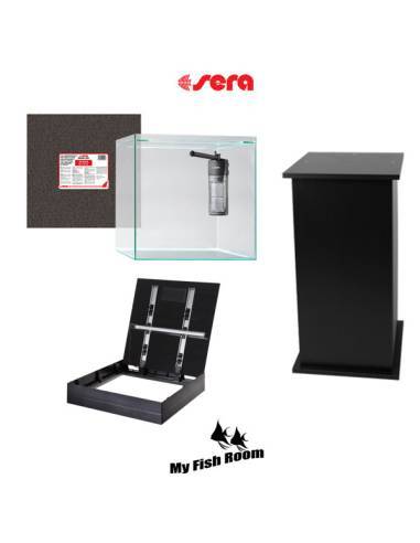 SERA Scaper Cube Cover 64L set con mesa "Black" 100cm