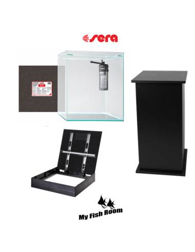 SERA Scaper Cube Cover 80L set con mesa "Black" 80cm