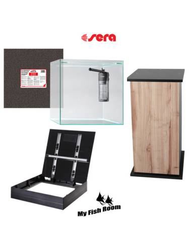 SERA Scaper Cube Cover 64L set con mesa "Cherry" 80cm