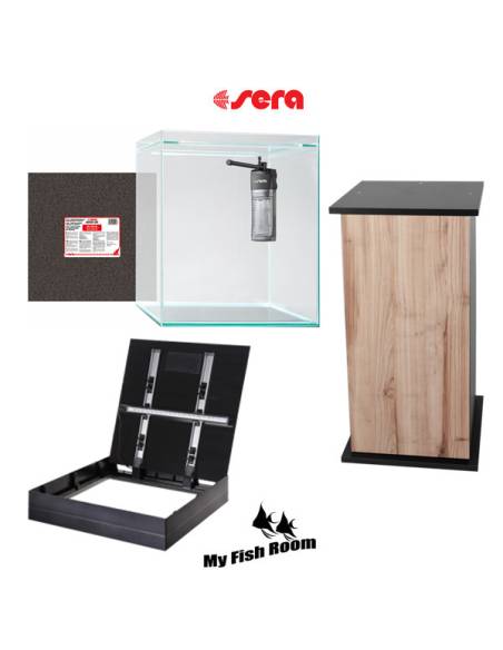SERA Scaper Cube Cover 80L set con mesa "Cherry" 90cm