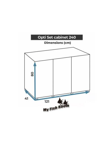 Conjunto de Acuario OPTI SET 240 Aquael color negro 2.0