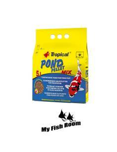 Pond Pellet Mix Tropical 5 litros / 650gr - alimento para peces de agua fría