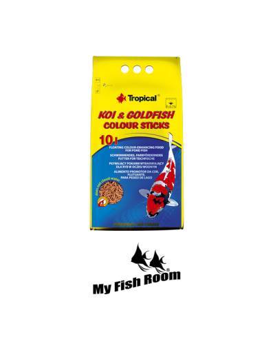 Tropical Koi & Goldfish Colour Sticks 10 litros / 800gr - alimento para peces KOI