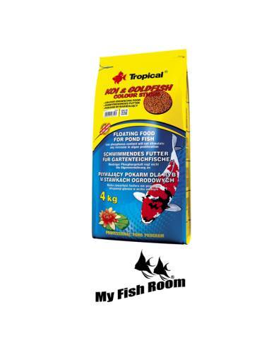 Tropical Koi & Goldfish Colour Sticks 50 litros / 4kg - alimento para peces KOI
