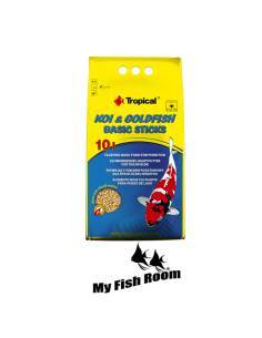 Tropical Koi & Goldfish Basic Sticks 10 litros / 800gr - alimento para peces KOI