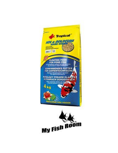 Tropical Koi & Goldfish Basic Sticks 50 litros / 4kg - alimento para peces KOI