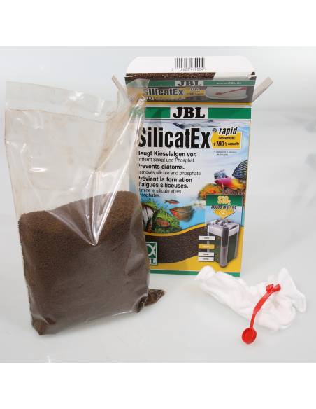 JBL SilicatEx rapid, Previene las diatomeas eliminando los silicatos 400g
