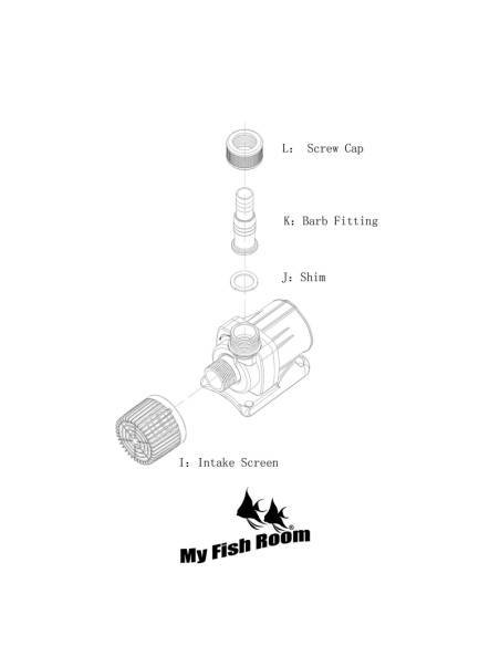 OCTO VarioS 6 Bomba DC con controlador hasta 6,500 L/h 70w + sensor de nivel