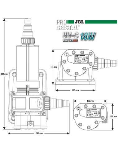 JBL PROCRISTAL UV-C Compact plus 18 W