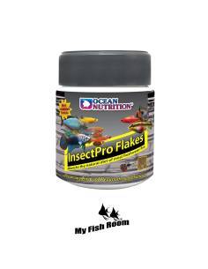 InsectPro Flakes de Ocean Nutrition alimento base de insectos.