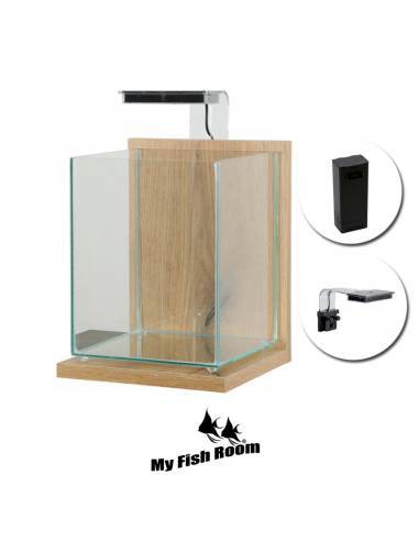 Nano Acuario Kit Jalaya 2 Roble claro 10 Litros...