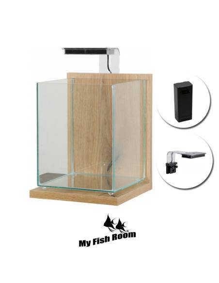 Nano Acuario Kit Jalaya 2 Roble claro 10 Litros Zolux
