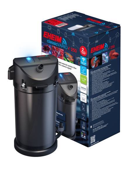 EHEIM classicVARIO+e 250 , la versión inteligente del acreditado ﬁltro classic