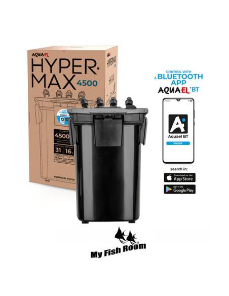 Aquael Hypermax 4500 BT - Bluetooth filtro exterior para acuarios