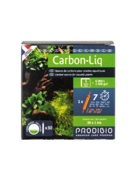 Prodibio CARBON LIQ promueve la densidad de los tejidos creados por la planta (caja con 30 ampollas)