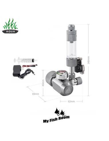 Manoreductor regulador CO2 + V.Solenoide + V.cuenta burbujas Week Aqua